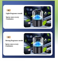 Diffuseur d'arômes intelligent automatique pour voiture, machine à parfum solide de luxe, diffuseur d'huiles essentielles avec éclairage d'ambiance, 5 senteurs
