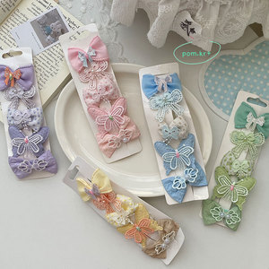 Lot de 5 élastiques à cheveux avec nœud, motif animal corbeau, accessoires capillaires qui ne blessent pas les cheveux, pour bébés filles - Product Image 4