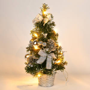 Mini <span class=keywords><strong>sapin</strong></span> de Noël lumineux de 20 cm, 30 cm, 40 cm, cadeau de Noël, décoration de bureau, cadeau de Nouvel An, fête - Product Image 4