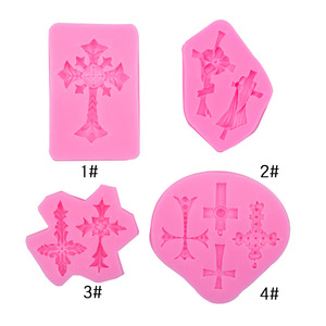 Bán buôn 5pcs thánh Hiệp thông qua Silicone khuôn mẫu Tôn Giáo christening khuôn mẫu cho Baking bánh fondant sô cô la công cụ tự làm - Product Image 3