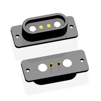 Fábrica personalizar 2 pines magnético Pogo Pin conector macho