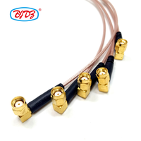 Cable coaxial RG316 con conector SMA macho a N hembra, conector de pazo con tuerca, cable de puente RF para antena de radio, 15 cm