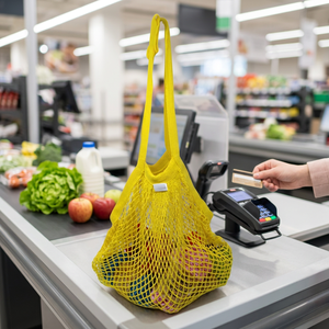 ถุงตาข่ายใช้ซ้ำได้สำหรับร้านขายของชำและใช้งานขายปลีก - Product Image 1