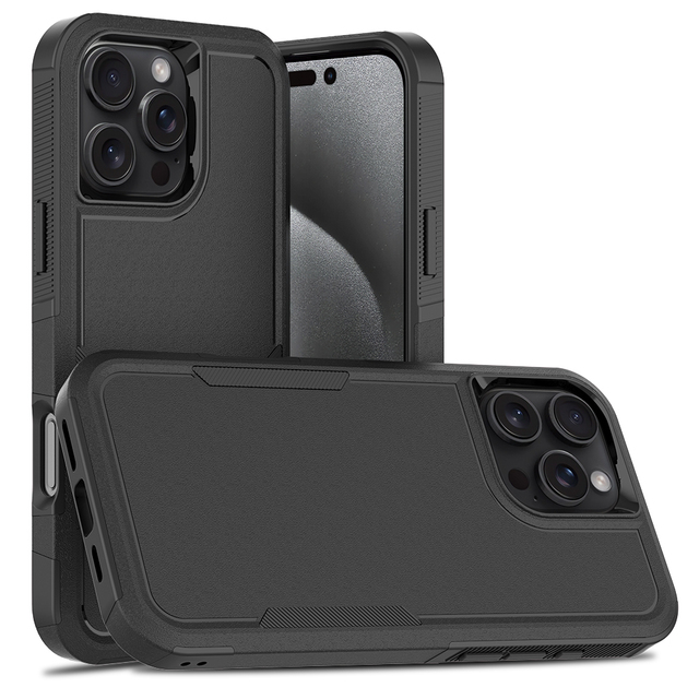 Vkoo Rugged Shockproof Mobile Phone Accessories Case for iPhone 17 Pro Max TPU+PC Cell Phone Case for iPhone 16 Pro 15 14 13