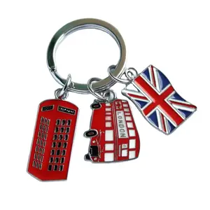 London Wholesale Promotional Souvenir Keychain Custom London Metal Keyring
