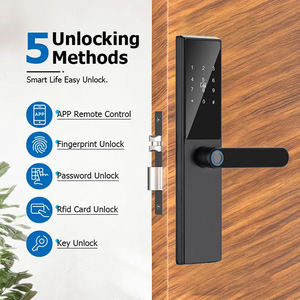 Déverrouillage rapide de <span class=keywords><strong>la</strong></span> serrure intelligente à empreinte digitale, application de contrôle à distance sans clé TTlock Tuya Qianmen Handle Apartment Hotel Smart Lock - Product Image 2
