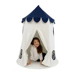 बच्चों के खेलने का तम्बू आसानी से ले जाने योग्य केस में मोड़ दिया जाता है, इनडोर और आउटडोर उपयोग के लिए यह फोल्डेबल प्ले टेंट हाउस खिलौना