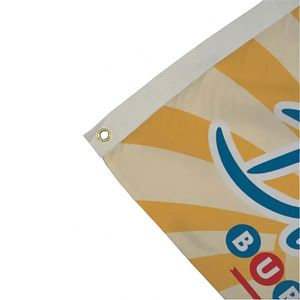 Custom Logo Polyester Banner <b>Flag</b> Full Color Print Metal Grommets Hemmed Edge for School Spirit Week - Product Image 3