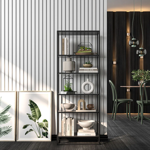 Panneau mural EAZART Modern Decor CE de couleur blanche, en polyester, absorbant le son, en lattes de <span class=keywords><strong>bois</strong></span>, panneau acoustique en <span class=keywords><strong>bois</strong></span> feutré, placage 3 faces - Product Image 5