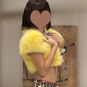 <span class=keywords><strong>Gilet</strong></span> en fausse <span class=keywords><strong>fourrure</strong></span> de luxe pour femmes, mode d'hiver, couleur fausse <span class=keywords><strong>fourrure</strong></span> de renard, haut court <span class=keywords><strong>sans</strong></span> manches - Product Image 3