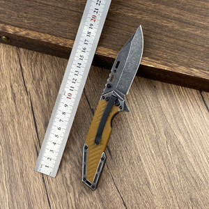 Couteau de poche personnalisable BRN de qualité OEM, manche en bois, lame pliante en acier inoxydable 3CR13 ultra-affûtée, 20,5 cm, FB141, camping 1 - Product Image 6