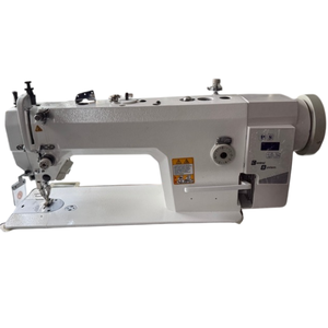 WholeSale Price DS303 FlatBed Lockstitch Industrial <b>Sewing</b> Machine Top & Bottom Feed High-Speed Machine for Garments - Product Image 1