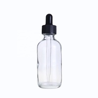 Botol Tetes Kaca, Tetes Kaca Serum Bening Boston Amber 2Oz 30Ml 60Ml 1Oz 2