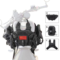 Sac de réservoir universel pour moto, pratique et multifonctionnel, avec système Molle, pour équipement de moto