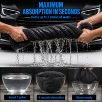 High Quality Quick-Dry Woven Microfiber Cleaning Towel Super Absorbent Double Side Twisted Loop Car Wash Towel