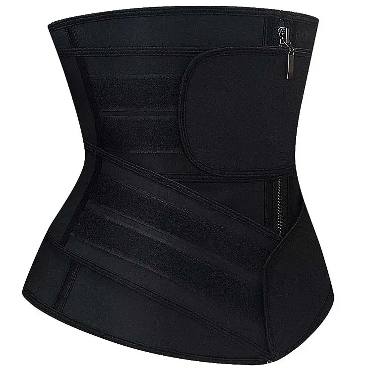 Steel Boned Latex Waist Trainer Slimming For Weight Loss Women Two strap Corset