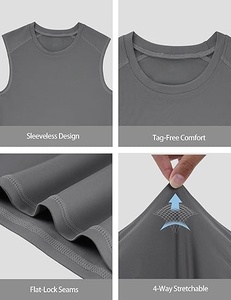 Canotta Senza Maniche per Ragazzi, Asciugatura Rapida, Personalizzabile, Top Sportivo Bianco per Basket - Product Image 6