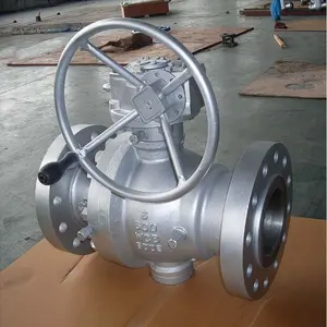 API 6D API608 Wcb CF8 CF8m A105 Flanged Trunnion Mounted Ball Valve