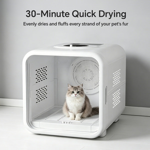 Armadio Asciugatore <span class=keywords><strong>per</strong></span> Animali Domestici Completamente Automatico con Ventilatore Elettrico Silenzioso e Protezione dal Surriscaldamento <span class=keywords><strong>per</strong></span> Toelettatura <span class=keywords><strong>Gatti</strong></span>, Bagno Cani, Uso Domestico - Product Image 2
