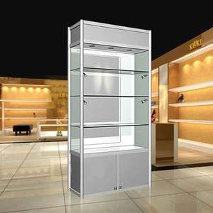 Vetrina moderna per vetrina in alluminio con vetrina in vetro di lusso personalizzato - Product Image 2