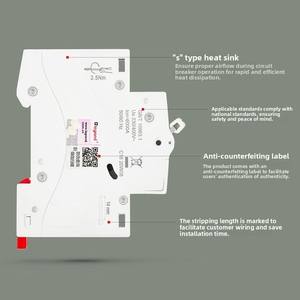 Li-Protection RXC модульный 1P + N бытовой RCBO автоматический выключатель 40A 32A миниатюрный рельсовый монтаж - Product Image 3