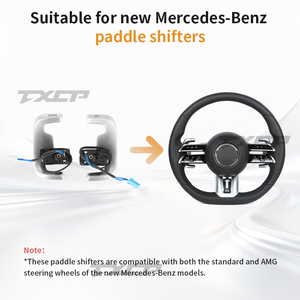 Levette del Cambio in Argento per Mercedes Benz 2021-2023 W206 W213 W222 W223 Gle Cla Amg Gt GLC GLA GLS C253 Classe <span class=keywords><strong>C</strong></span>/A/E, per Volante - Product Image 2