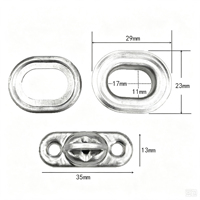 Lot de 50 œillets ovales en cuivre avec attaches à verrouillage rotatif pour pergola, bâche et filet pare-soleil