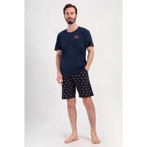 Ensemble short et t-shirt à col rond pour homme, style hip-hop, avec poches, respirant, imprimé - Product Image 4