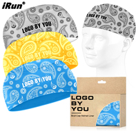 IRun, gorro de calavera refrescante con patrón de flores de anacardo personalizado, forro para casco de motocicleta, gorro que absorbe el sudor, gorro para correr en bicicleta, envoltura para la cabeza