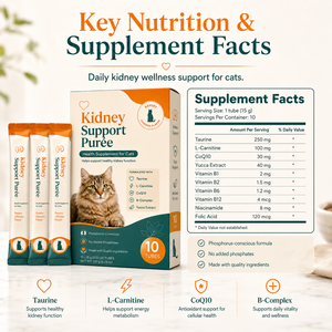 All-in-one <strong>Cat</strong> Kidney Pur&eacute;e Customized Formula Taurine CoQ10 L-Carnitine B-Complex Functional Lickable <strong>Cat</strong> Treats Supplement - Product Image 6