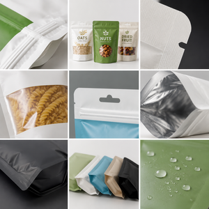 Bolsa con Fondo Plano <span class=keywords><strong>de</strong></span> Material Engrosado, Resistente a Pinchazos y Desgarros, <span class=keywords><strong>de</strong></span> Grado Alimenticio, Antibacteriana, para <span class=keywords><strong>Harina</strong></span>, Nueces, Granos y Condimentos - Product Image 2