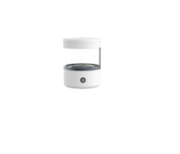 Nettoyeur à ultrasons numérique portable efficace pour appareils dentaires, corps cylindrique transparent, nettoyage sonique dentaire pour aligneurs