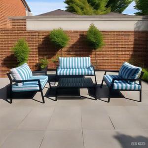 Sofá de Jardín con Estructura de Aluminio Lavable, Sofá Seccional Impermeable para Exteriores, Sofá Pequeño para Patio Trasero, Sofá para Hotel, Venta al por Mayor, Sofá para <span class=keywords><strong>Terraza</strong></span> de Villa - Product Image 6