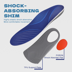 Semelles intérieures en PU avec logo personnalisé, absorption des chocs, amorti sportif, soutien de la voûte plantaire, orthopédiques pour basketball, football, soccer - Product Image 4