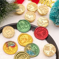 Perles de cire en laiton avec manche en bois pour sceau de cire personnalisé avec votre propre logo