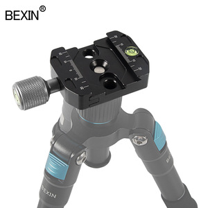Bexin Mini Tripod Aluminum Alloy 3 Sections Knob Lock Portable <b>Digital</b> Camera Stand With Bubble <b>Level</b> - Product Image 1
