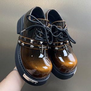 63177 Nouvelles chaussures plateforme décontractées pour hommes, style punk, à bout large, rehaussantes, type Derby, <span class=keywords><strong>en</strong></span> <span class=keywords><strong>cuir</strong></span> à semelle épaisse - Product Image 6
