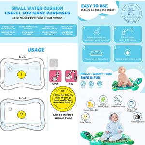 แผ่นรองน้ำสำหรับเด็กเล็ก 2-4 ปี คุณภาพพรีเมียม ลดราคาพิเศษ ช่วย<span class=keywords><strong>พัฒนาการ</strong></span>เด็ก ฝึกการเล่นน้ำ ทำจาก PVC เหมาะสำหรับเด็กทารกและเด็กวัยหัดเดิน - Product Image 4
