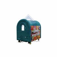 Remorque de nourriture de taille personnalisée Chariot de nourriture mobile pour crème glacée, pizza BBQ avec camion de nourriture mobile entièrement équipé avec roues