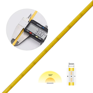 Bande LED COB ultra-mince de 3 mm de largeur, 12 V, 528 LED/m, sans points, flexible, pour la décoration de lettres en relief miniatures - Product Image 6