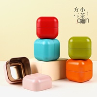 Boîte à thé moderne, paniers filtrants à café, mini conteneur de voyage portable vide en PVC de 50g, pot de rangement pour kaki