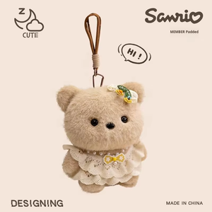 Sweetheart <b>Bear</b> and Fragrance Wind Rabbit Hanging Ornament Cute Plush Toys Doll <b>Flower</b> Dress Rabbit Backpack Hanging Keychain - Product Image 4