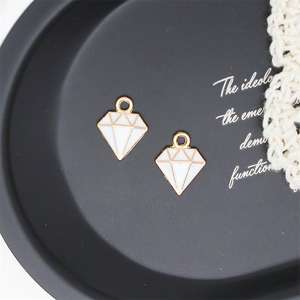 DIY ювелирные аксессуары сплав капает масло черно-белый бриллиант кулон браслет корейский поп - Product Image 5