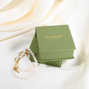 PackSecret MOQ 1Piece Custom Logo Jewelry Gift Boxes Magnetic Closure <b>Earring</b> Necklace Jewelry <b>Box</b> - Product Image 5