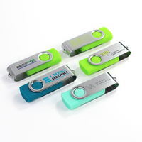 Clé USB 2.0 OEM personnalisée, design élégant en forme de stylo, fonction pivotante, clé micro USB 8 Go, clés USB promotionnelles en plastique et métal