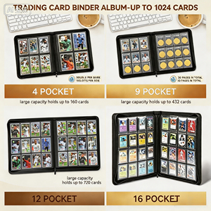 สมุดใส่การ์ด TCG แบบสั่งทำพิเศษ 4 ช่อง วัสดุหนัง PU พร้อมโลโก้สั่งทำ สำหรับ <span class=keywords><strong>MTG</strong></span> - Product Image 5