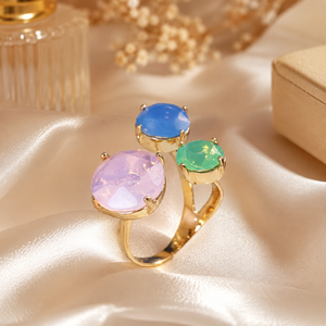Three Color Design Open <b>Ring</b> Women Fashion <b>Ring</b> <b>Adjustable</b> Finger Accessory Unique Style - Product Image 3