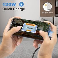 HotSale Adaptor OTG USB-C USB 3.1 10Gbps Bahan Aluminium Alloy 120W Pengisian Daya Cepat LED Kompatibel Laptop Ponsel Konverter Data