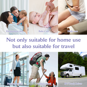 Design de Logotipo Gratuito Bidê Portátil de Viagem Personalizável em Silicone 380ml para Uso Doméstico - Product Image 6