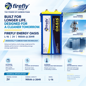 Batterie au plomb-acide FIREFLY OASIS 2V 900Ah haute capacité à décharge profonde pour systèmes d'énergie solaire - Product Image 1